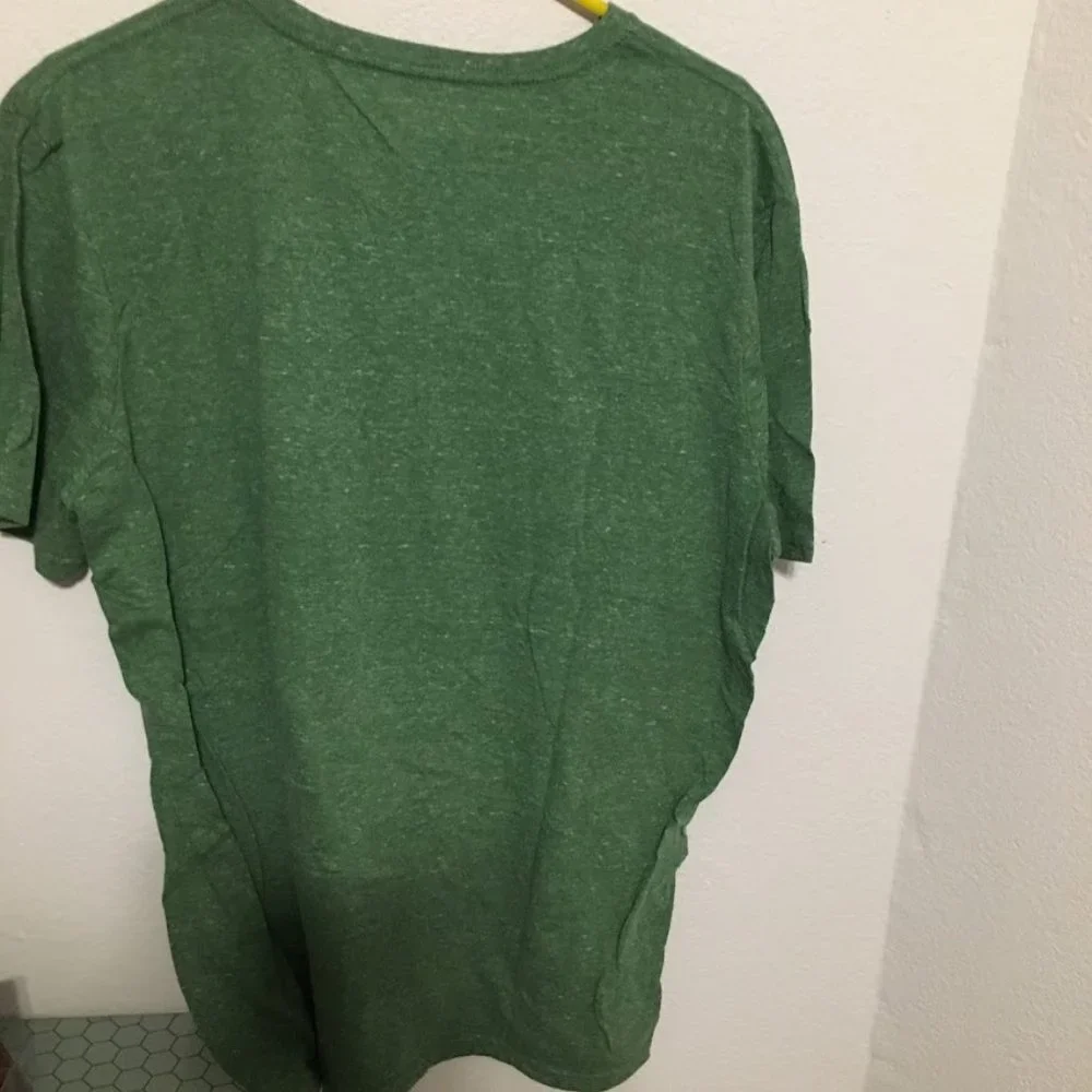 Heather green Mossimo XXL V neck Tee - Picture 3 of 3